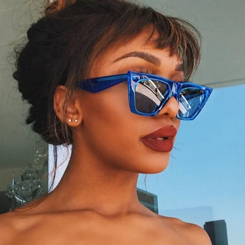 Women's Vintage Oversized Cat Eye Sunglasses, Vintage Style Sunglasses, UV400 Sunglasses