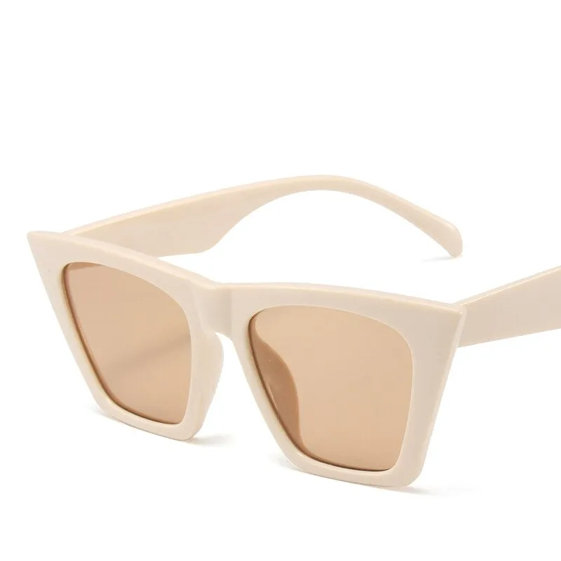 Women's Vintage Oversized Cat Eye Sunglasses, Vintage Style Sunglasses, UV400 Sunglasses
