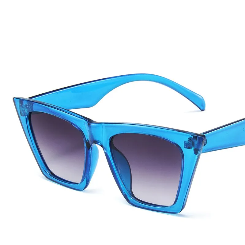 Women's Vintage Oversized Cat Eye Sunglasses, Vintage Style Sunglasses, UV400 Sunglasses