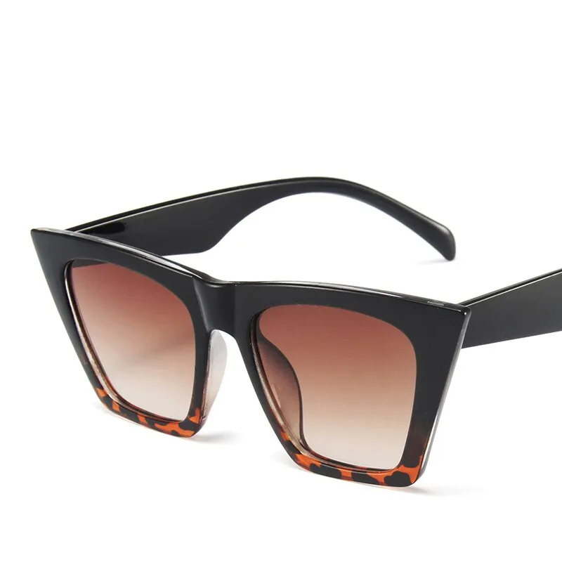 Women's Vintage Oversized Cat Eye Sunglasses, Vintage Style Sunglasses, UV400 Sunglasses