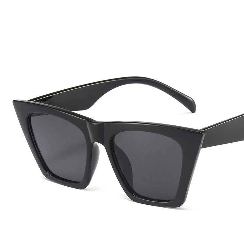 Women's Vintage Oversized Cat Eye Sunglasses, Vintage Style Sunglasses, UV400 Sunglasses