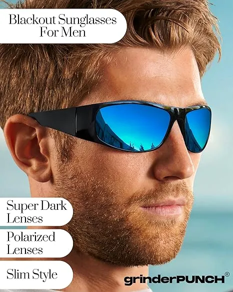 Wrap AroundSunglasses (Blue)