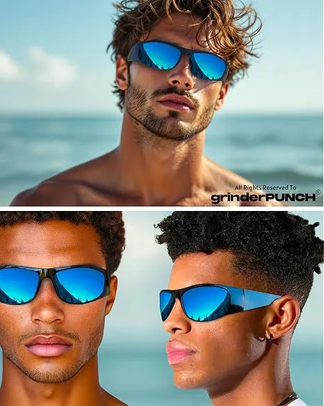 Wrap AroundSunglasses (Blue)