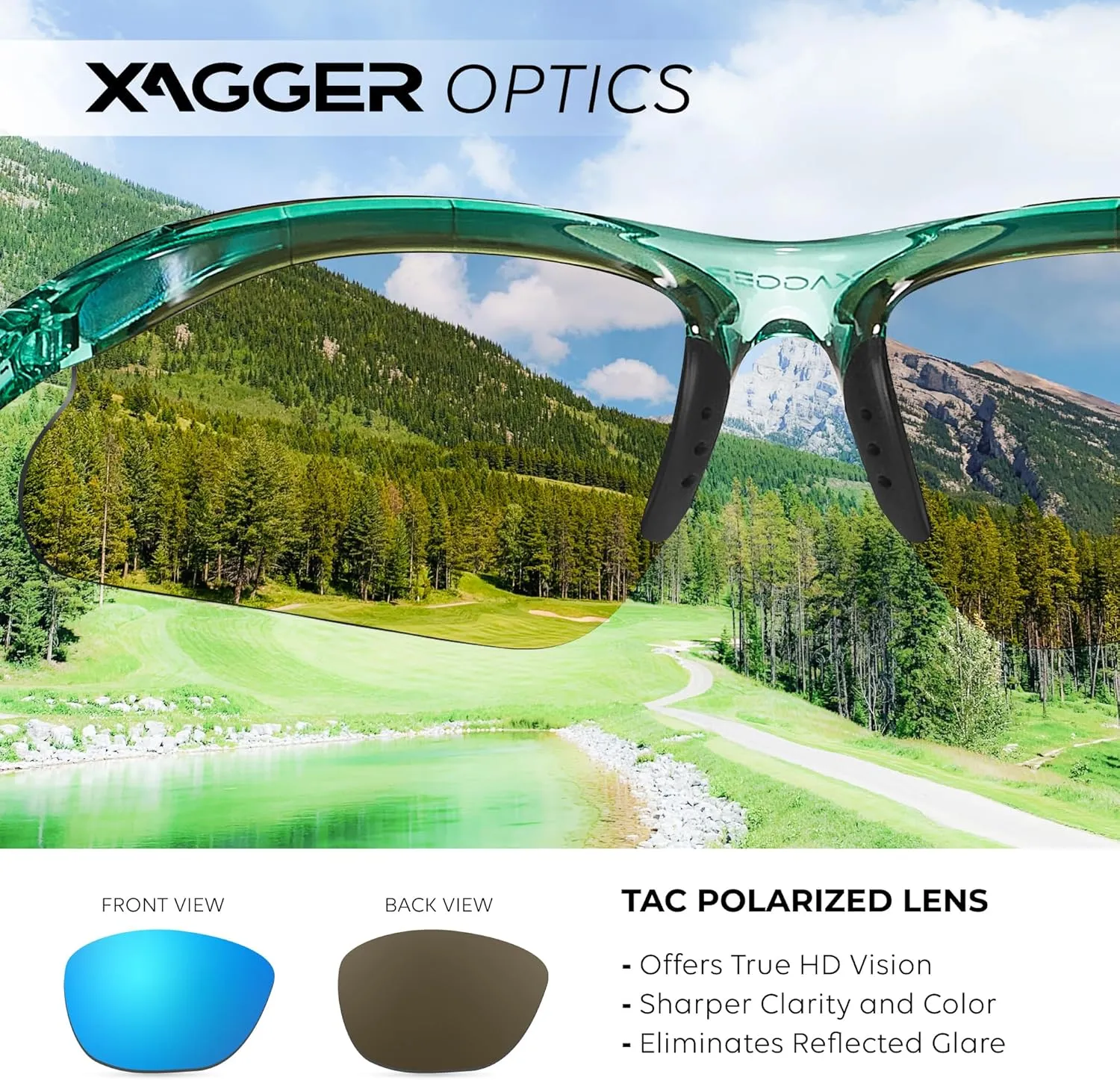Xagger Kids Youth Polarized Sports Sunglasses for Boys Girls Baseball Softball Glasses TR90 Frame