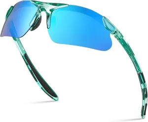 Xagger Kids Youth Polarized Sports Sunglasses for Boys Girls Baseball Softball Glasses TR90 Frame