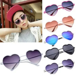 xakxx Hot Fashion Cool Unisex Heart Shaped Frame Sunglasses 6 Colors