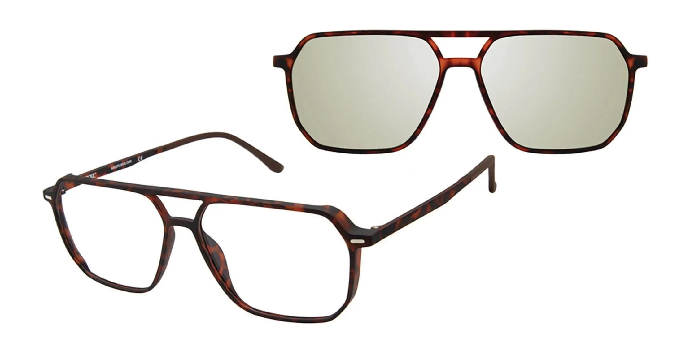 XXL Eyewear Montana Eyeglasses with Sun-clips