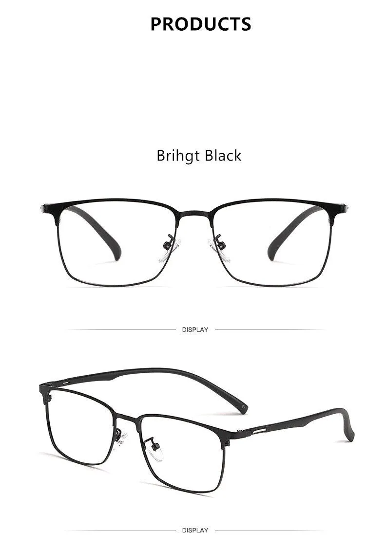 Yimaruili Men's Full Rim Alloy Frame Eyeglasses 89027