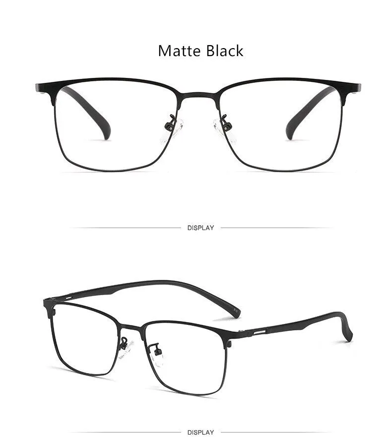 Yimaruili Men's Full Rim Alloy Frame Eyeglasses 89027