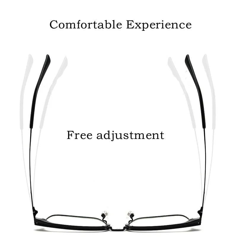 Yimaruili Men's Full Rim IP Plated β Titanium Square Frame Eyeglasses 2311YJ