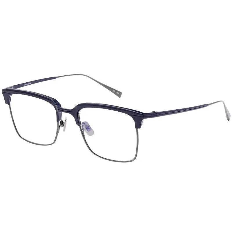 Yimaruili Men's Full Rim Square Titanium Eyeglasses S1905