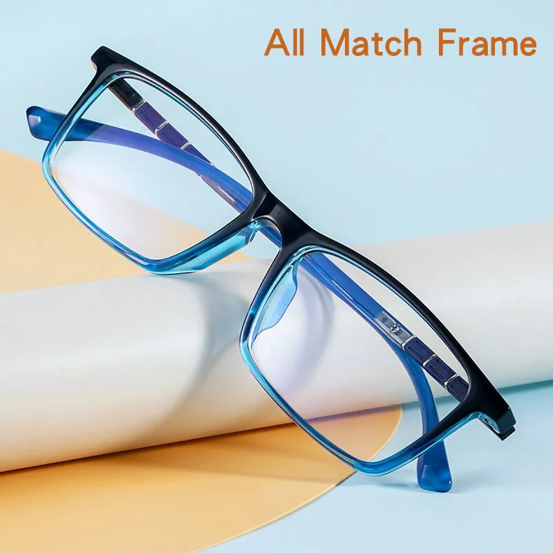 Yimaruili Men's Full Rim Square Tr90 Sport Eyeglasses 96005R