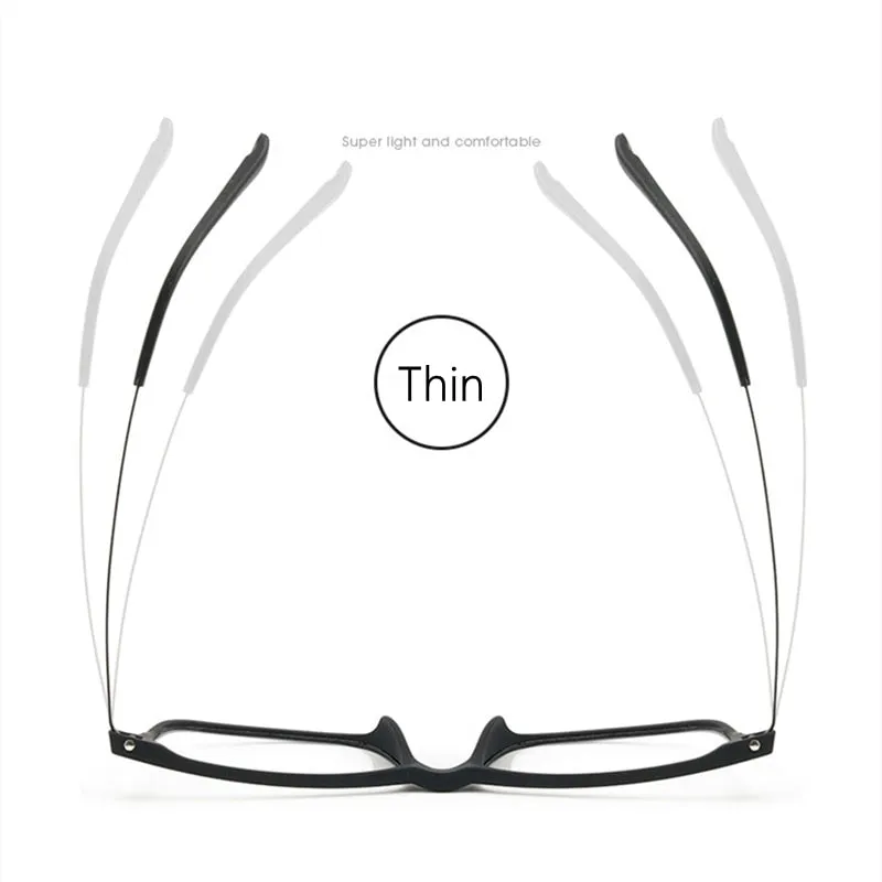 Yimaruili Men's Full Rim Titanium Frame Eyeglasses 9827
