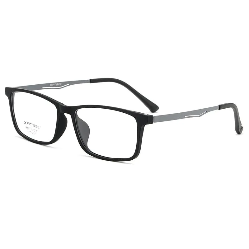 Yimaruili Men's Full Rim Titanium Frame Eyeglasses 9827