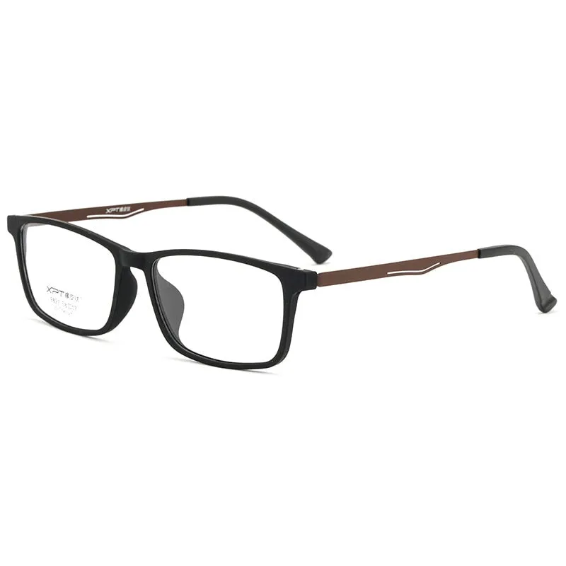 Yimaruili Men's Full Rim Titanium Frame Eyeglasses 9827