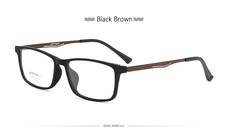 Yimaruili Men's Full Rim Titanium Frame Eyeglasses 9827