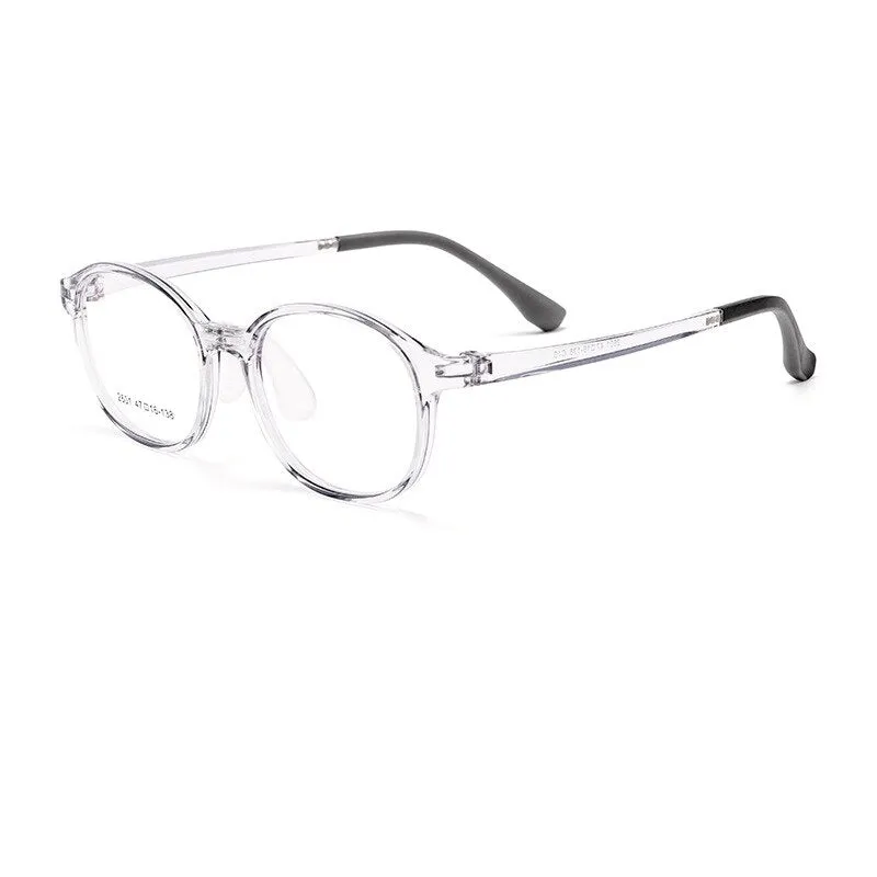 Yimaruili Unisex Children's Full Rim Round Ultem Silicone Eyeglasses  2601et