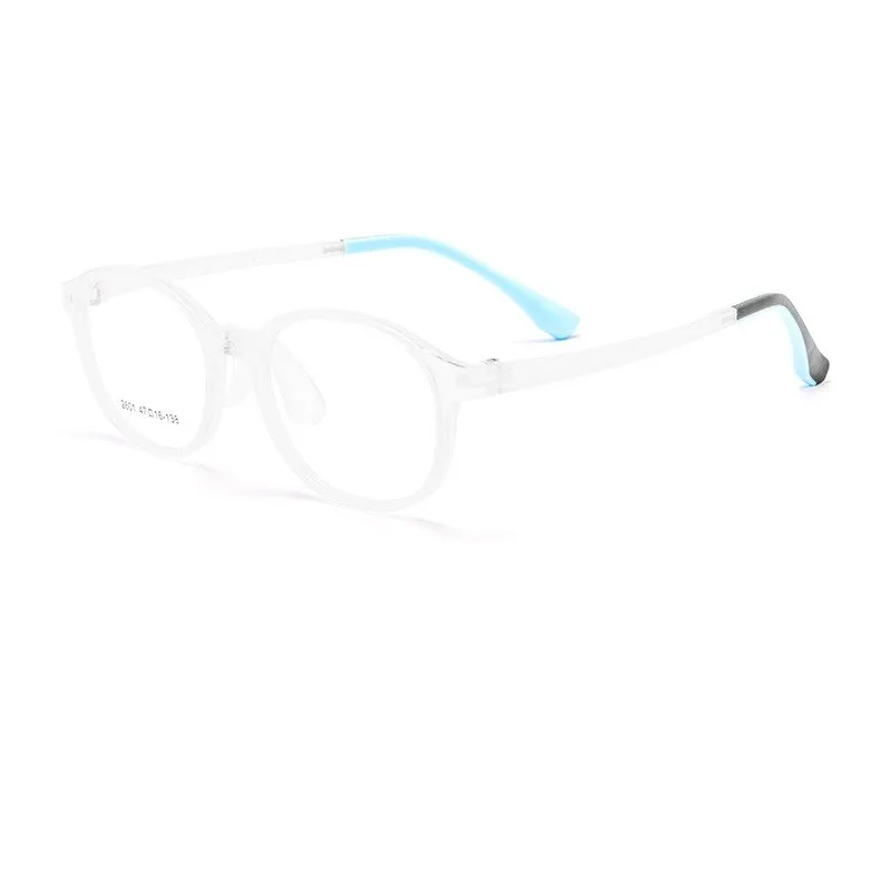 Yimaruili Unisex Children's Full Rim Round Ultem Silicone Eyeglasses  2601et