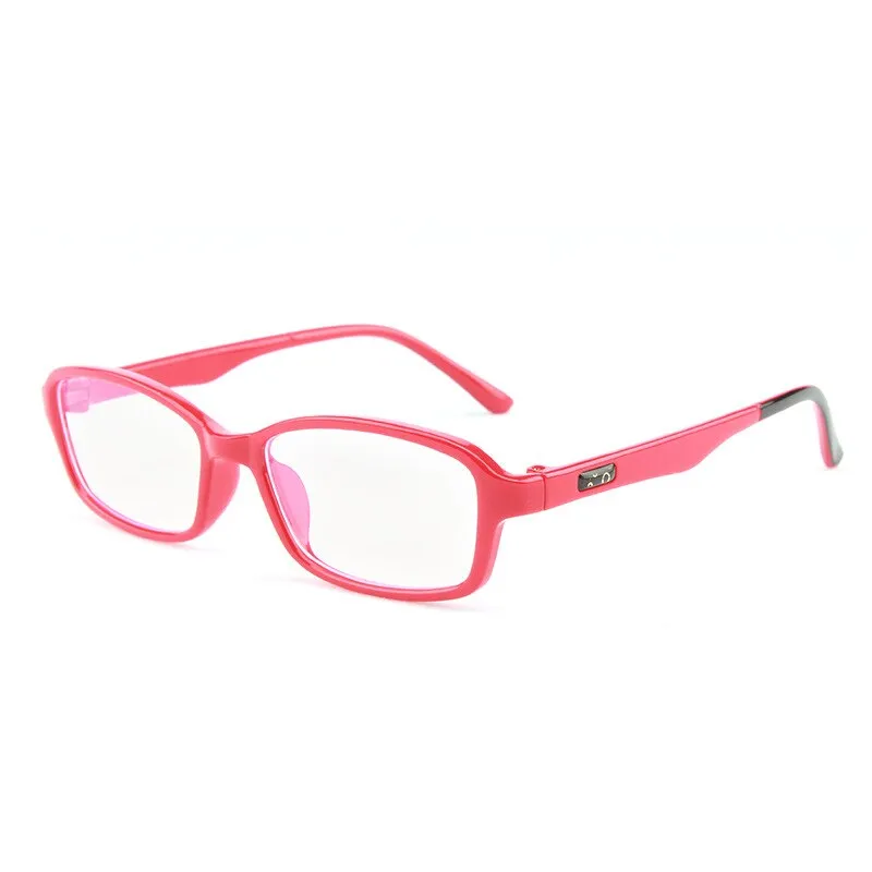 Yimaruili Unisex Children's Full Rim Square Acrylic Frame Eyeglasses F1676