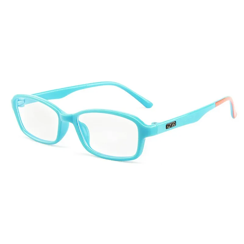 Yimaruili Unisex Children's Full Rim Square Acrylic Frame Eyeglasses F1676