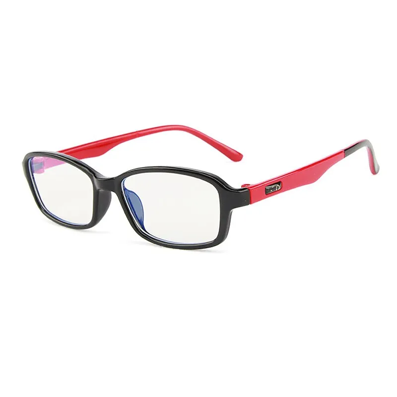 Yimaruili Unisex Children's Full Rim Square Acrylic Frame Eyeglasses F1676