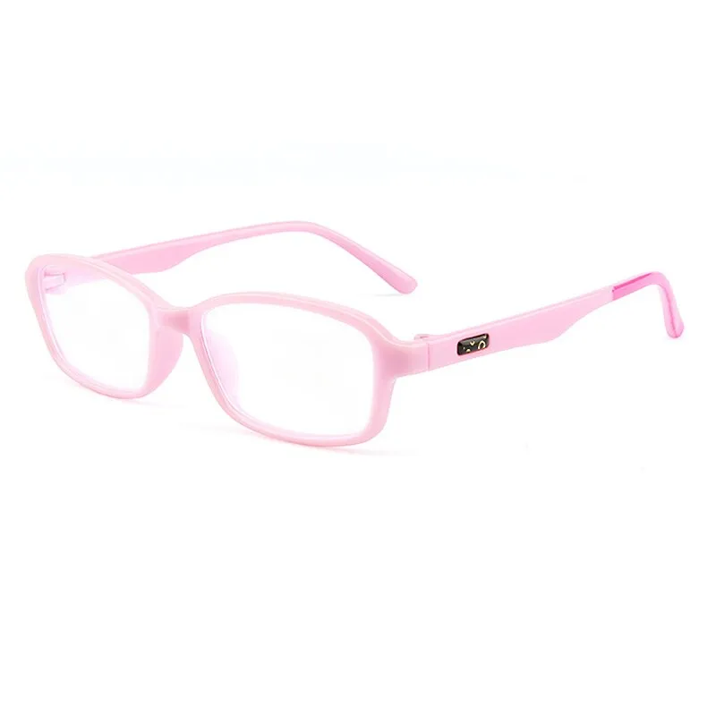 Yimaruili Unisex Children's Full Rim Square Acrylic Frame Eyeglasses F1676