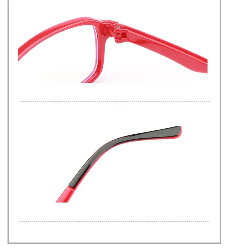 Yimaruili Unisex Children's Full Rim Square Acrylic Frame Eyeglasses F1676