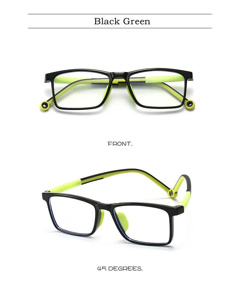 Yimaruili Unisex Children's Full Rim TR 90 Resin Frame Eyeglasses 2232