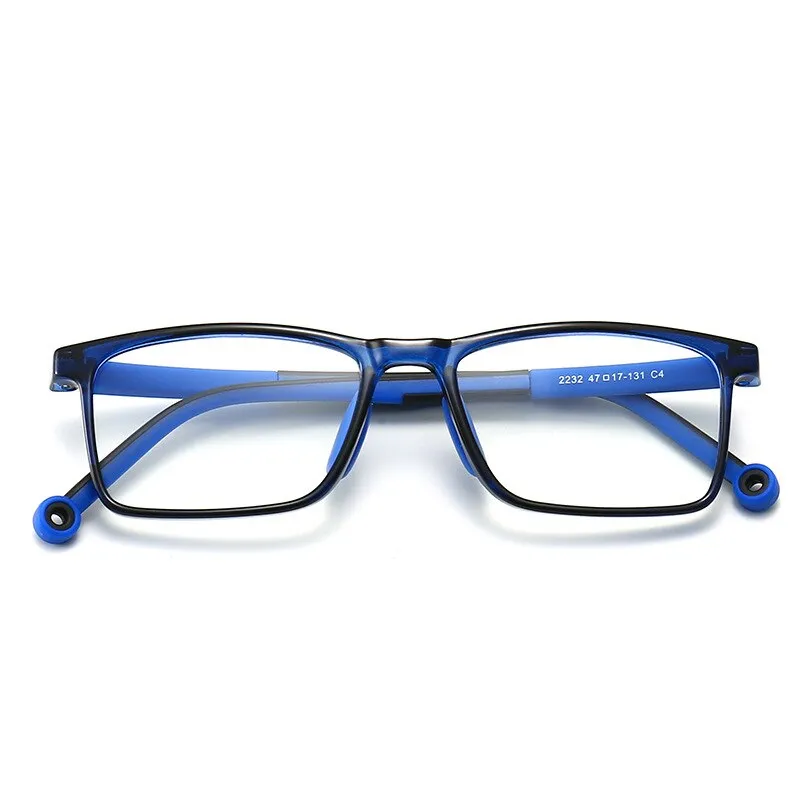 Yimaruili Unisex Children's Full Rim TR 90 Resin Frame Eyeglasses 2232