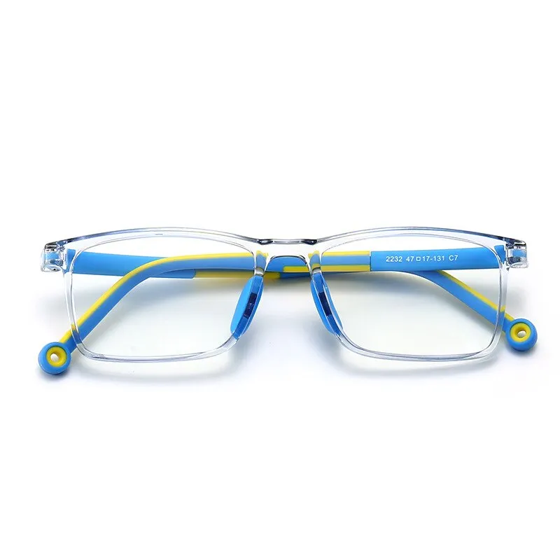 Yimaruili Unisex Children's Full Rim TR 90 Resin Frame Eyeglasses 2232