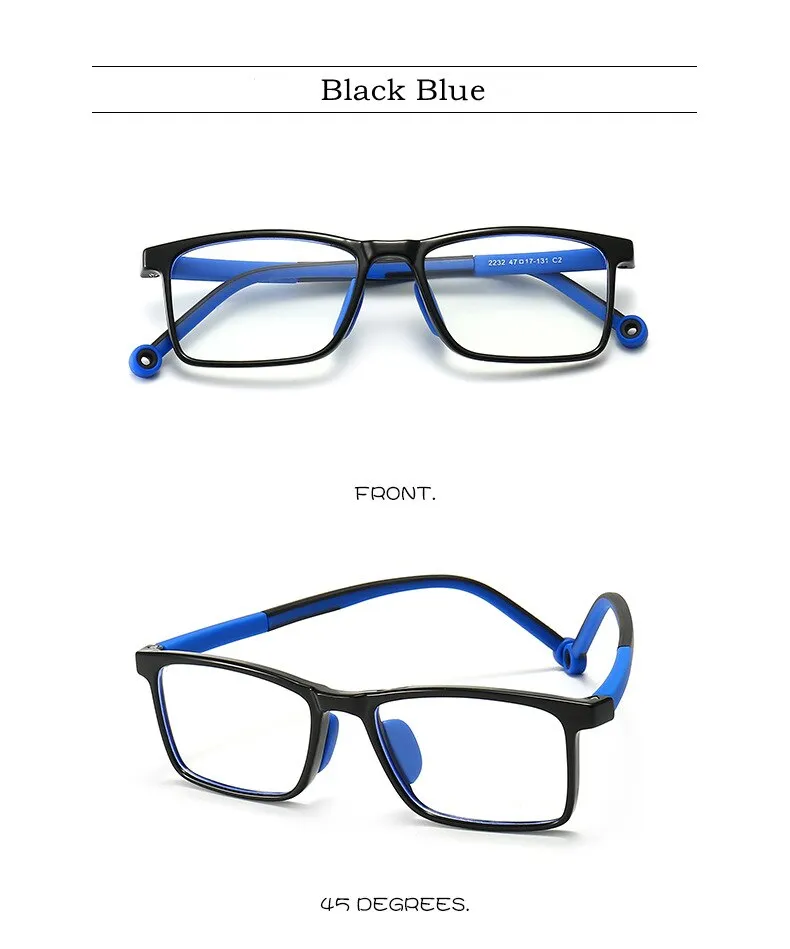 Yimaruili Unisex Children's Full Rim TR 90 Resin Frame Eyeglasses 2232