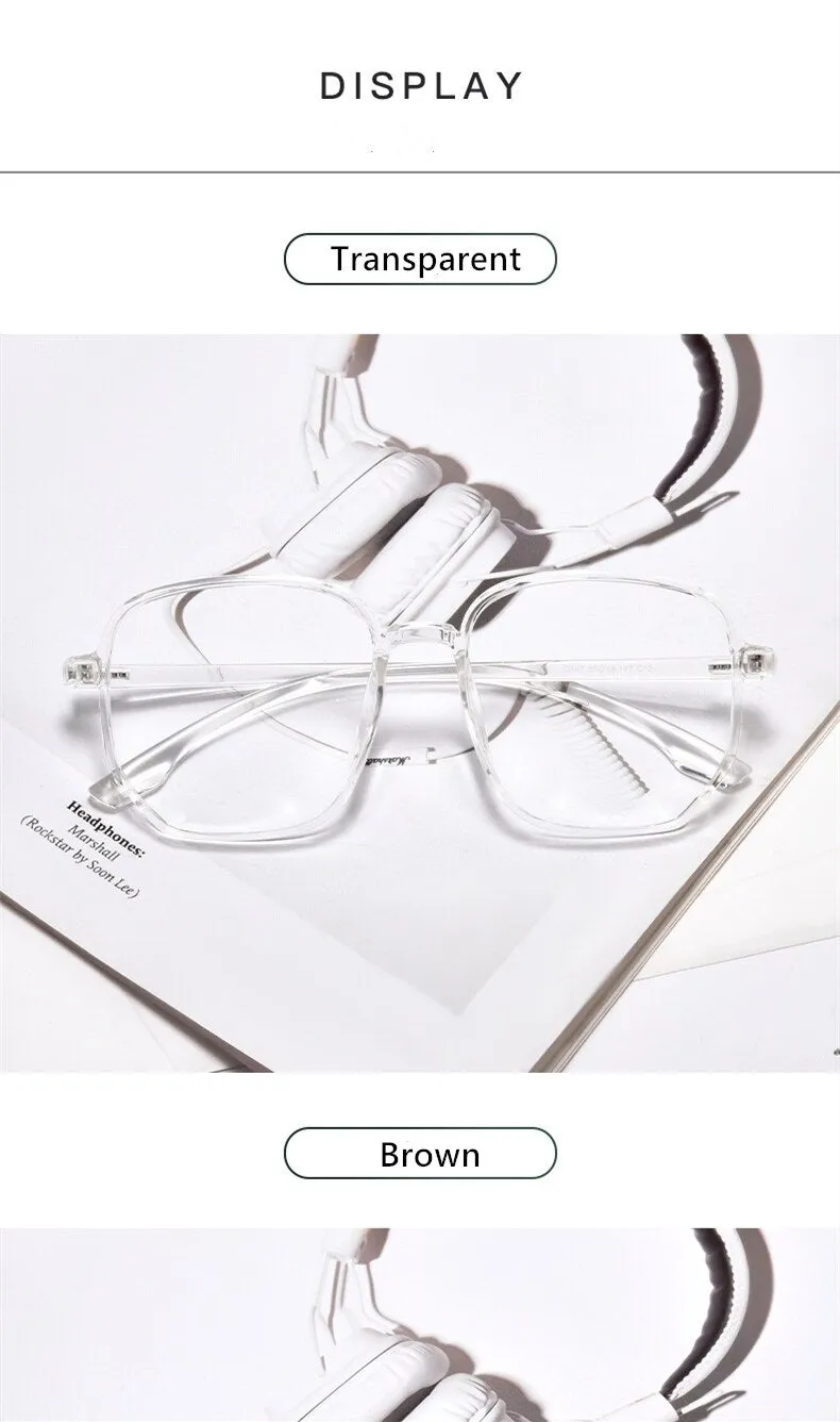 Yimaruili Unisex Full Rim Acetate Polygon Frame Eyeglasses D147