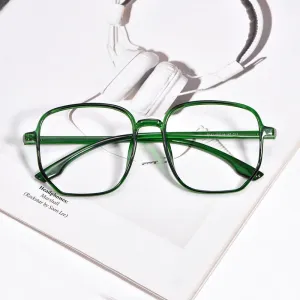 Yimaruili Unisex Full Rim Acetate Polygon Frame Eyeglasses D147