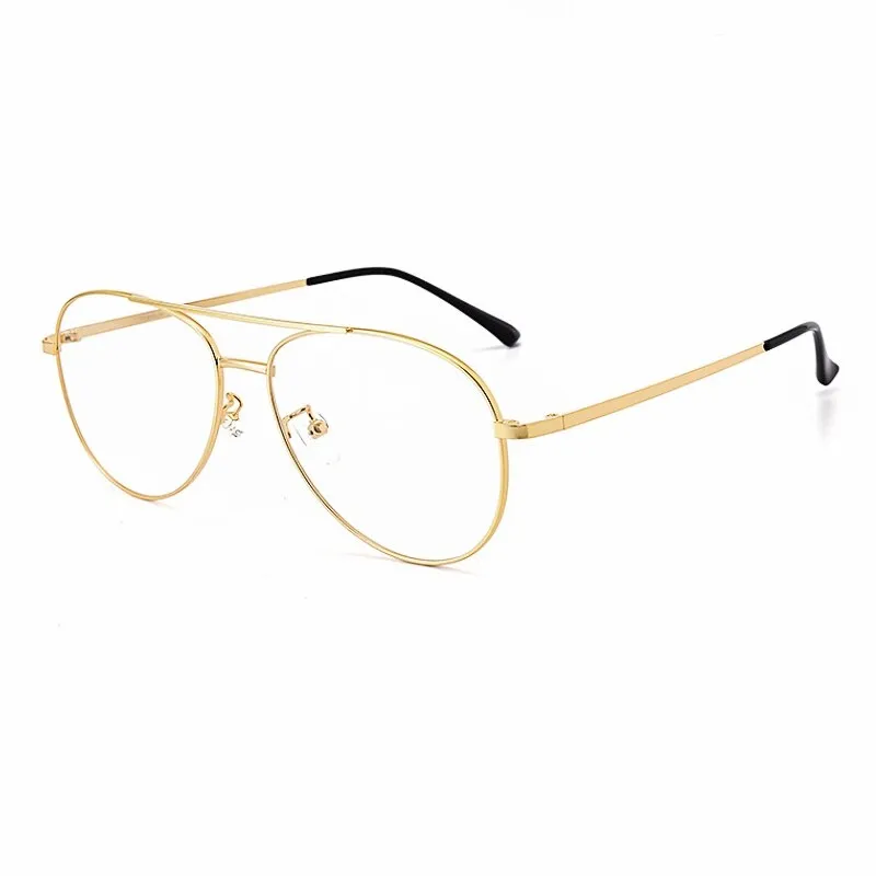 Yimaruili Unisex Full Rim Oval Double Bridge Titanium  Eyeglasses 2194