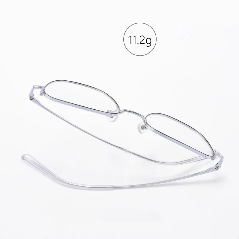 Yimaruili Unisex Full Rim Polygonal Titanium Frame Eyeglasses 9026JY