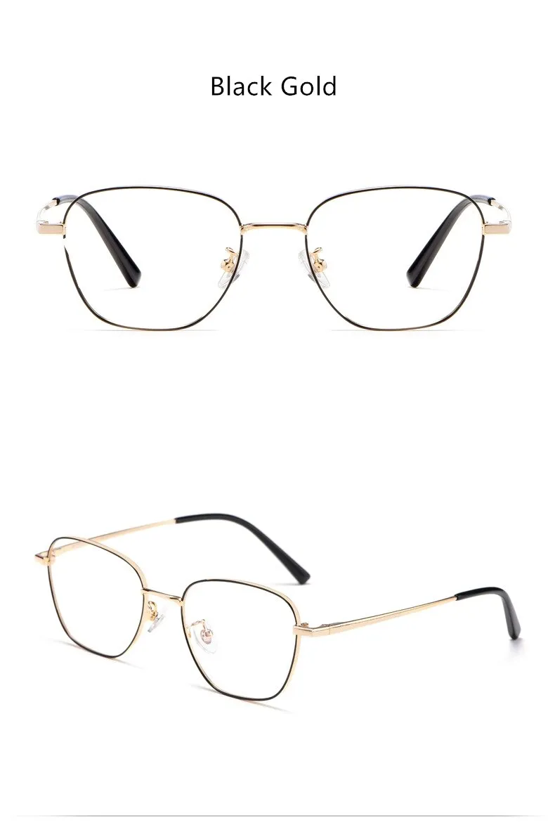 Yimaruili Unisex Full Rim Polygonal Titanium Frame Eyeglasses 9026JY