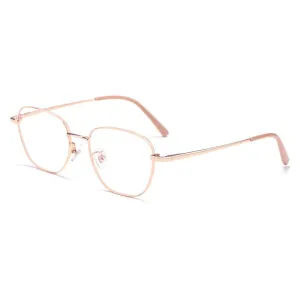 Yimaruili Unisex Full Rim Polygonal Titanium Frame Eyeglasses 9026JY