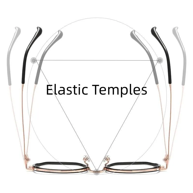 Yimaruili Unisex Full Rim Polygonal TR 90 Titanium Eyeglasses H2230h