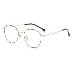 Yimaruili Unisex Full Rim Round Titanium Frame Eyeglasses 2011