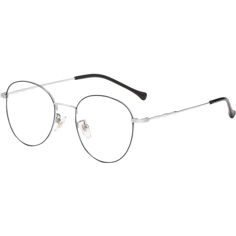 Yimaruili Unisex Full Rim Round Titanium Frame Eyeglasses 2011