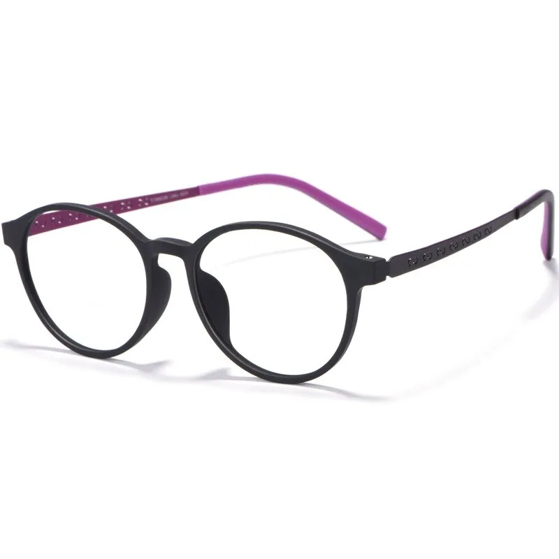 Yimaruili Unisex Full Rim Round Titanium Frame Eyeglasses 8868T