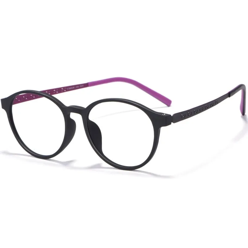 Yimaruili Unisex Full Rim Round Titanium Frame Eyeglasses 8868T