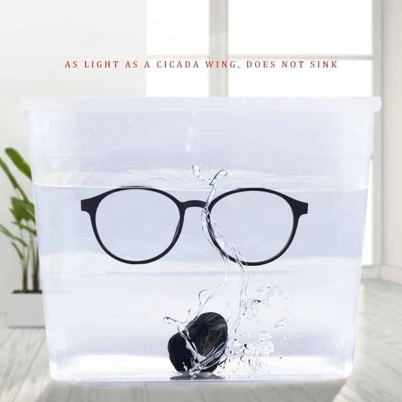 Yimaruili Unisex Full Rim Round Titanium Frame Eyeglasses 8868T