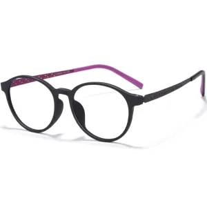 Yimaruili Unisex Full Rim Round Titanium Frame Eyeglasses 8868T