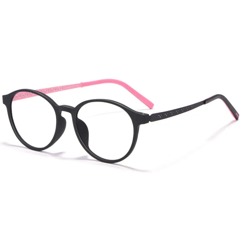 Yimaruili Unisex Full Rim Round Titanium Frame Eyeglasses 8868T
