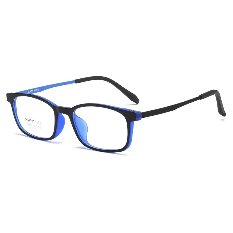 Yimaruili Unisex Full Rim Small Square Tr 90 Titanium Eyeglasses 9833XP