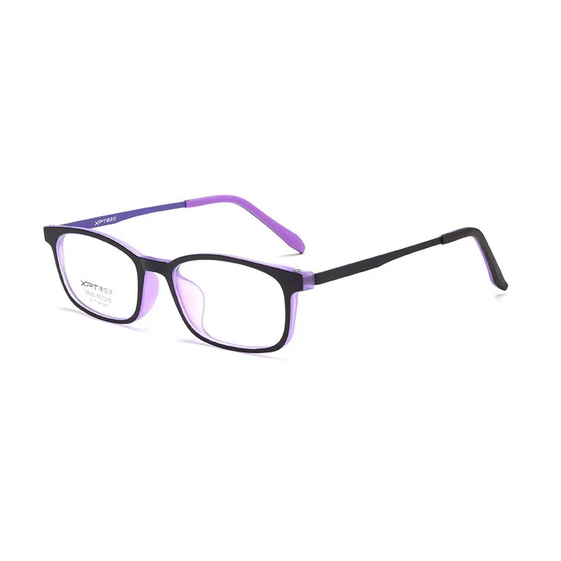 Yimaruili Unisex Full Rim Small Square Tr 90 Titanium Eyeglasses 9833XP
