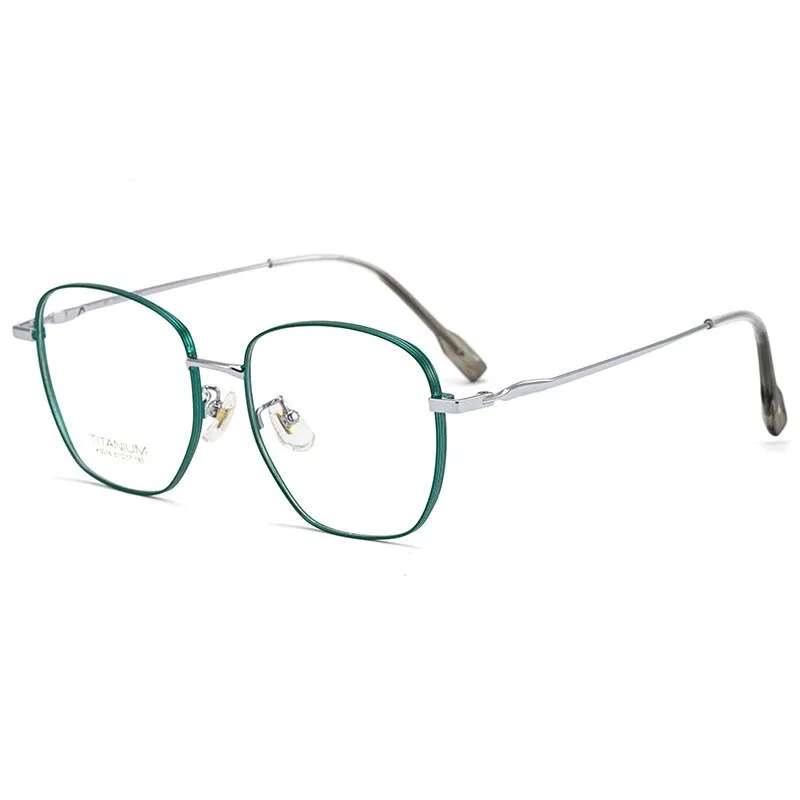 Yimaruili Unisex Full Rim Square Titanium Frame Eyeglasses 02K5016