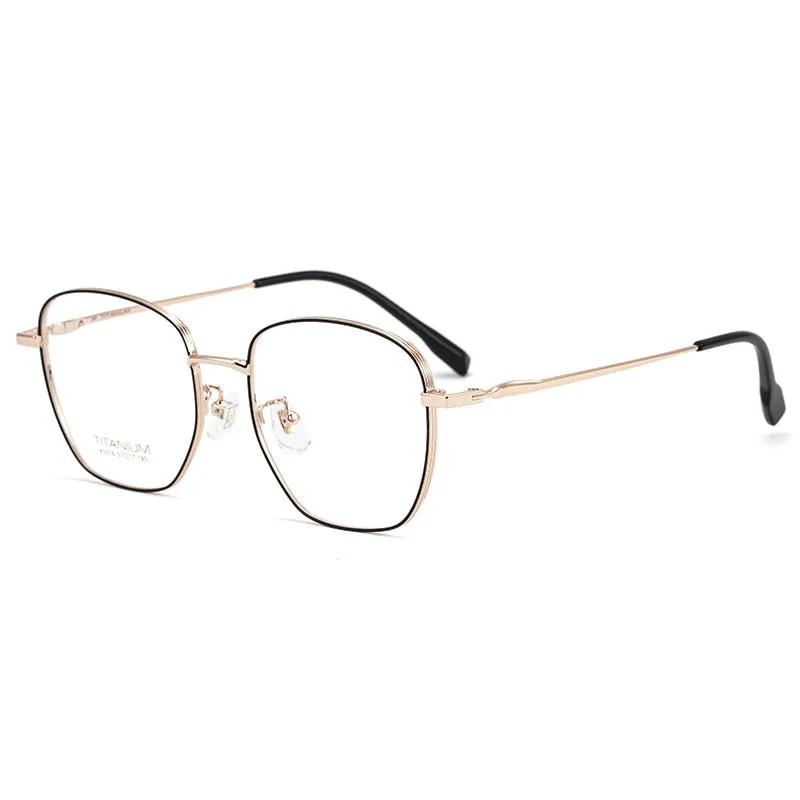 Yimaruili Unisex Full Rim Square Titanium Frame Eyeglasses 02K5016
