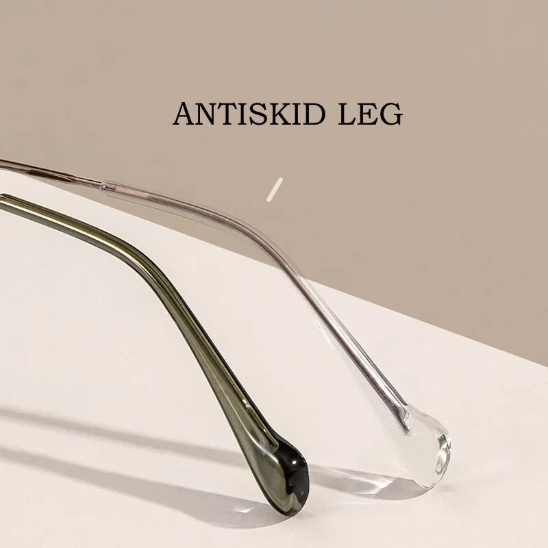 Yimaruili Unisex Full Rim Square Tr 90 Alloy Eyeglasses 01247